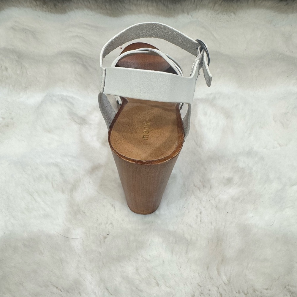 Madden Girl White Cross-Strap Sandals - Picture 3 of 7